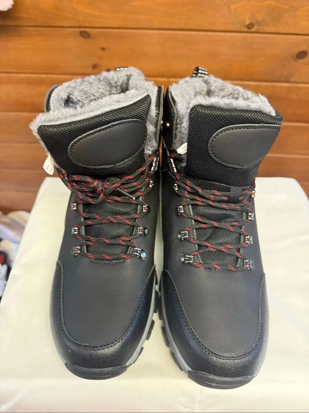 Men Winter Snow Boots Waterproof Super Warm  Outdoor Plush Hiking Boots Sz 46 (1